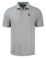 San Diego Padres Mono Cutter & Buck Forge Eco Fine Line Stripe Stretch  Recycled Mens Polo POLWH_MANN_HG 1