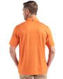 Baltimore Orioles Cutter & Buck Forge Epic Confidence Fine Line Stripe Stretch Recycled Mens Polo College Orange/White Back