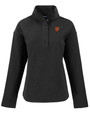 Baltimore Orioles Cooperstown Cutter & Buck Hunts Point Eco Textured Fleece Recycled Womens Snap Pullover BL_MANN_HG 1