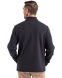 San Francisco Giants Cooperstown Cutter & Buck Hunts Point Eco Textured Fleece Recycled Mens Snap Pullover Black Back
