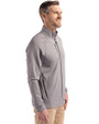 Miami Marlins Cutter & Buck Peshastin Fleece Recycled Mens Full Zip Jacket Elemental Grey Heather Side