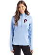 Philadelphia Phillies Cooperstown Cutter & Buck Peshastin Fleece Recycled Womens Half Zip Pullover Atlas Heather Front