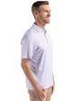 San Diego Padres Mono Cutter & Buck Pike Eco Diamond Dot Print Recycled Mens Polo Hyacinth Side