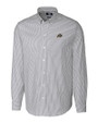 Colorado Buffaloes Cutter & Buck Stretch Oxford Stripe Mens Big and Tall Long Sleeve Dress Shirt Charcoal Mannequin