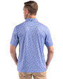 Kansas City Royals Cooperstown Cutter & Buck Pike Eco Flora Print Recycled Mens Big & Tall Polo Chelan Blue Back