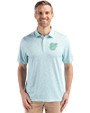Baltimore Orioles Mono Cutter & Buck Pike Eco Flora Print Recycled Mens Polo Fresh Mint Front