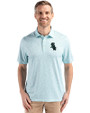 Chicago White Sox Mono Cutter & Buck Pike Eco Flora Print Recycled Mens Polo Fresh Mint Front