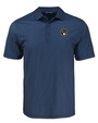 Milwaukee Brewers Cutter & Buck Pike Eco Shadow Check Print Recycled Mens Polo NVBU_MANN_HG 1