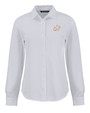 Houston Astros City Connect Cutter & Buck Advantage Tri-Blend Eco Soft Pique Long Sleeve Knitted Womens Button Down WH_MANN_HG 1