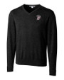Mississippi State Bulldogs Vintage Cutter & Buck Lakemont Tri-Blend Mens V-Neck Pullover Sweater Black Mannequin