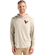 Houston Texans - Cutter & Buck Coastline Epic Comfort Recycled Mens Hooded Shirt Wheat Front