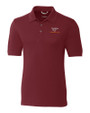 Virginia Tech Hokies Cutter & Buck Advantage Eco Tri-Blend Pique Mens Big and Tall Polo Bordeaux Mannequin