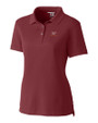 Virginia Tech Hokies Cutter & Buck Advantage Eco Tri-Blend Pique Womens Polo Bordeaux Mannequin