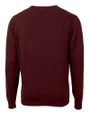 Virginia Tech Hokies Cutter & Buck Lakemont Tri-Blend Mens V-Neck Pullover Sweater Bordeaux Mannequin Back
