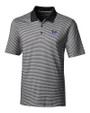 Pitt Panthers Cutter & Buck Forge Tonal Stripe Stretch Mens Big and Tall Polo Black Mannequin