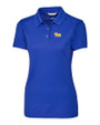 Pitt Panthers Cutter & Buck Advantage Eco Tri-Blend Pique Womens Polo Chelan Blue Mannequin
