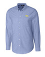 Pitt Panthers Cutter & Buck Stretch Oxford Mens Long Sleeve Dress Shirt French Blue Mannequin