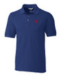 Dayton Flyers Cutter & Buck Advantage Eco Tri-Blend Pique Mens Polo Tour Blue Mannequin