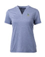 Notre Dame Fighting Irish Alumni - Cutter & Buck Forge Eco Heathered Stretch Womens Blade Top Indigo Heather Mannequin
