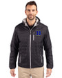 Duke Blue Devils Cutter & Buck Rainier Primaloft Eco Mens Full Zip Hooded Jacket Black Front