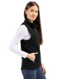 Cleveland Browns Cutter & Buck Cascade Eco Fleece Womens Vest Black Side