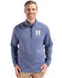 Duke Blue Devils Alumni Cutter & Buck Peshastin Fleece Recycled Mens Half Zip Pullover Tour Blue Heather Front
