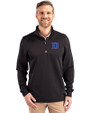Duke Blue Devils Cutter & Buck Traverse Stretch Eco Quarter Zip Mens Big and Tall Pullover Black Front