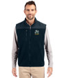 Notre Dame Fighting Irish Alumni - Cutter & Buck Cascade Eco Sherpa Mens Big and Tall Fleece Vest Navy Blue Front