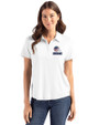 Cleveland Browns Americana Cutter & Buck Coastline Epic Comfort Recycled Womens Polo White Front