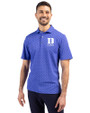 Duke Blue Devils Alumni Cutter & Buck Virtue Eco Pique Tile Print Recycled Mens Polo Chelan Blue Front