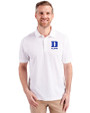 Duke Blue Devils Alumni Cutter & Buck Advantage Eco Tri-Blend Pique Mens Big and Tall Polo White Front