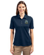 Notre Dame Fighting Irish Alumni - Cutter & Buck Virtue Eco Pique Recycled Womens Polo Navy Blue Front