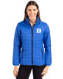 Duke Blue Devils Cutter & Buck Rainier PrimaLoft®  Womens Eco Insulated Full Zip Puffer Jacket Royal Front