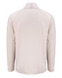 Cleveland Browns Cutter & Buck Adapt Recycled Soft Knit Stretch Mens Hybrid Quarter Zip Pullover  Wheat Heather Mannequin Back