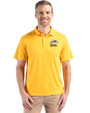 Western Michigan Broncos Cutter & Buck Coastline Eco Epic Comfort Recycled Mens Polo College Gold Front