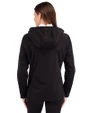 Cleveland Browns Mono Cutter & Buck Evoke Softshell Recycled Full Zip Womens Jacket Black Back
