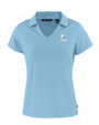 Cleveland Browns Mono Cutter & Buck Daybreak Eco Recycled Womens V-neck Polo Atlas Light Blue Mannequin