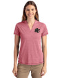 Sacramento River Cats Cutter & Buck Forge Eco Heathered Stretch Womens Blade Top Cardinal Red Heather Front