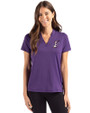 Albuquerque Isotopes Cutter & Buck Forge Eco Heathered Stretch Womens Blade Top Dark College Purple Heather Front
