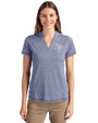 Scranton/Wilkes-Barre RailRiders Cutter & Buck Forge Eco Heathered Stretch Womens Blade Top Indigo Heather Front