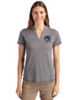 Binghamton Rumble Ponies Cutter & Buck Forge Eco Heathered Stretch Womens Blade Top Charcoal Heather Front