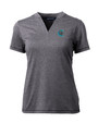 Charlotte Knights Cutter & Buck Forge Heathered Stretch Womens Blade Top CCH_MANN_HG 1