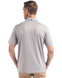 UCF Knights Citronaut Cutter & Buck Forge Epic Confidence Fine Line Stripe Stretch Recycled Mens Polo Polished/White Back