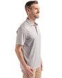 Northwestern Wildcats College Vault Cutter & Buck Forge Epic Confidence Fine Line Stripe Stretch Recycled Mens Polo Polished/White Side