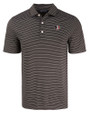Florida State Seminoles College Vault Cutter & Buck Forge Eco Fine Line Stripe Stretch  Recycled Mens Polo BLWH_MANN_HG 