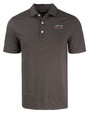 Lansing Lugnuts Cutter & Buck Forge Eco Fine Line Stripe Stretch  Recycled Mens Polo BLWH_MANN_HG 1