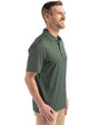 Tulane Green Wave College Vault Cutter & Buck Forge Epic Confidence Fine Line Stripe Stretch Recycled Mens Polo Hunter/White Side