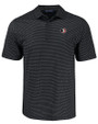Florida State Seminoles College Vault Cutter & Buck Pike Eco Shadow Check Print Recycled Mens Big & Tall Polo BL_MANN_HG 