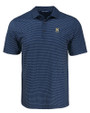 Navy Midshipmen Cutter & Buck Pike Eco Shadow Check Print Recycled Mens Big & Tall Polo NVBU_MANN_HG 