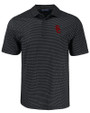 USC Trojans Cutter & Buck Pike Eco Shadow Check Print Recycled Mens Big & Tall Polo Black Mannequin